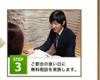 Step3 税理士をご紹介し、ご面談いただきます。